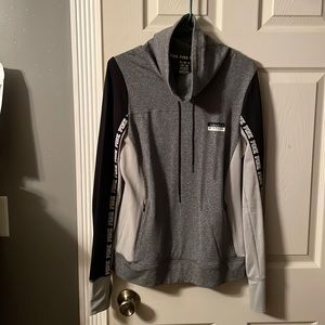 VS PINK ultimate pullover long sleeve with cow neck and thumb holes medium